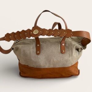 See by Chloe Canvas and Leather Bag